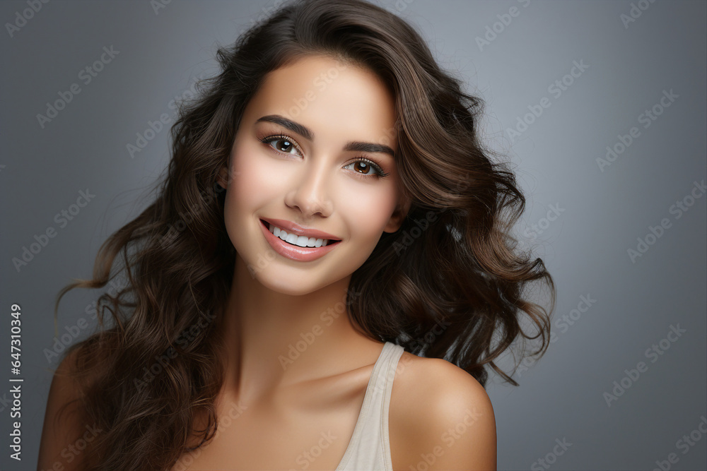 Woman portrait made with Generative AI technology Woman portrait made with Generative AI technology