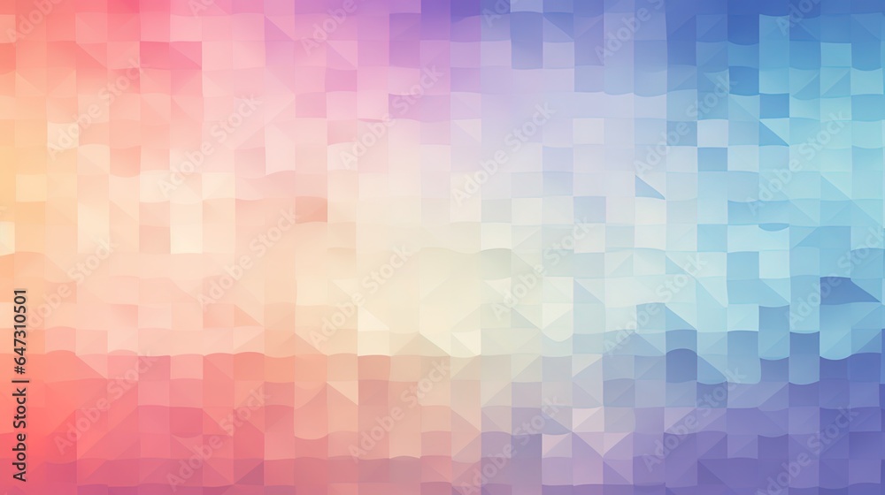 Abstract multi-colored background with cubes. Generation AI