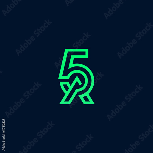 5a design logo abstract vector
