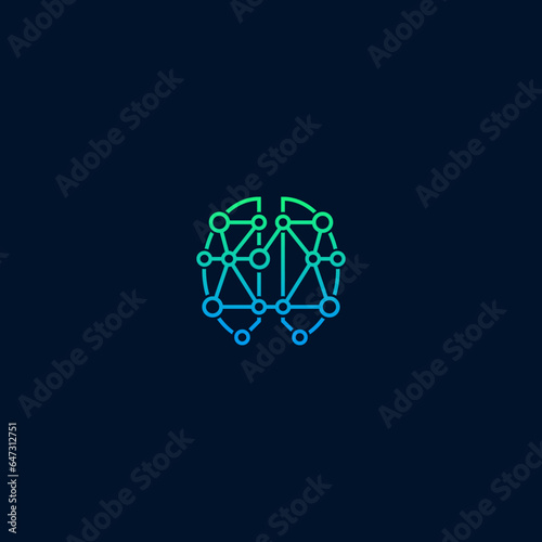 brains illustration design logo
