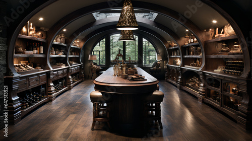 Ai Designed Luxury Bar and Tasting Rooms, Designed with multiple AI technologies. 