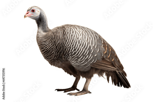 The Beauty of Guinea Fowl isolated on a transparent background, Generative Ai