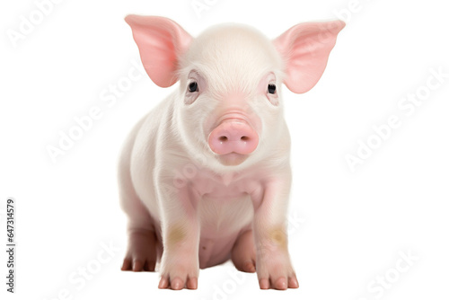 The Adorable Piglets isolated on a transparent background, Generative Ai