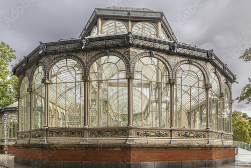 the Crystal Palace in Retiro Park in Madrid