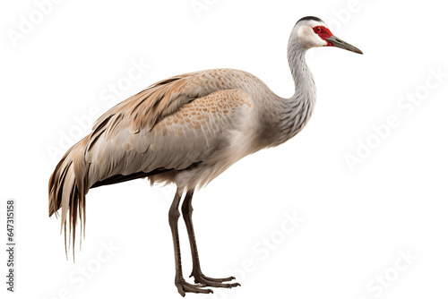 The Sandhill Crane's Soaring Beauty isolated on a transparent background, Generative Ai © rzrstudio