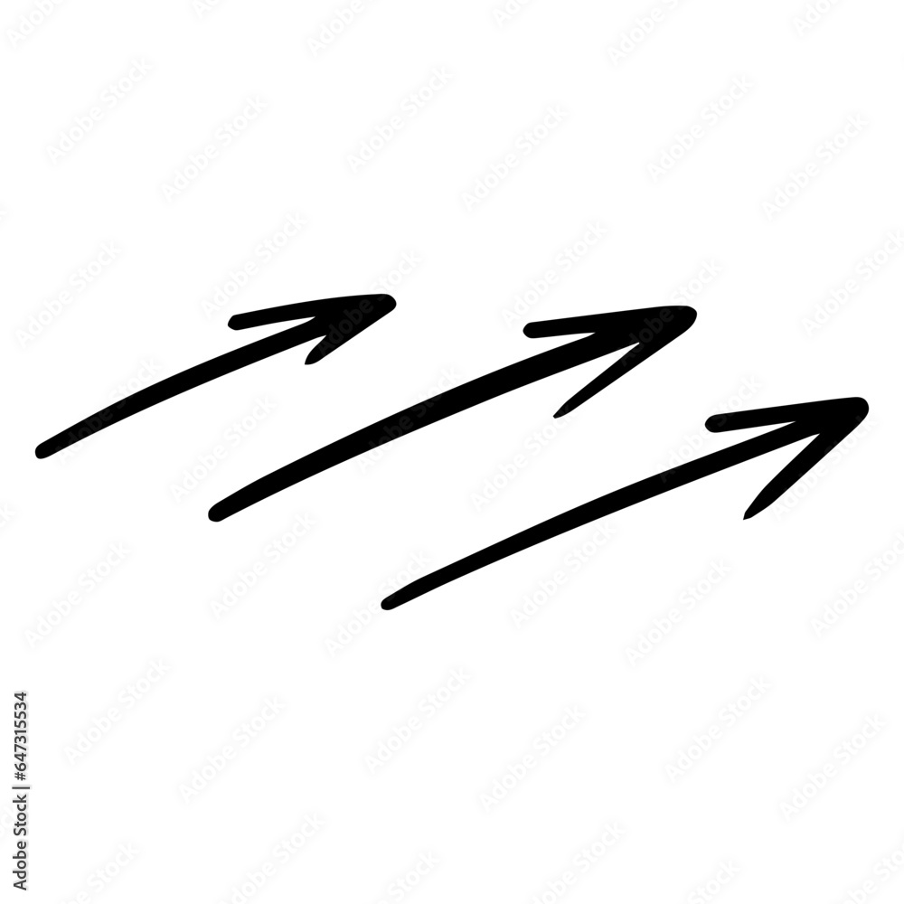 Three arrows set sign logo black color web design