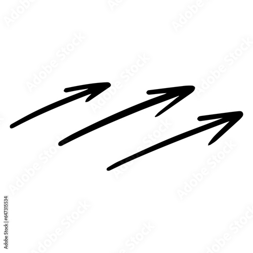 Three arrows set sign logo black color web design