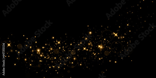 golden dust light png. Bokeh light lights effect background. Christmas glowing dust background Christmas glowing light bokeh confetti and sparkle overlay texture for your design. 