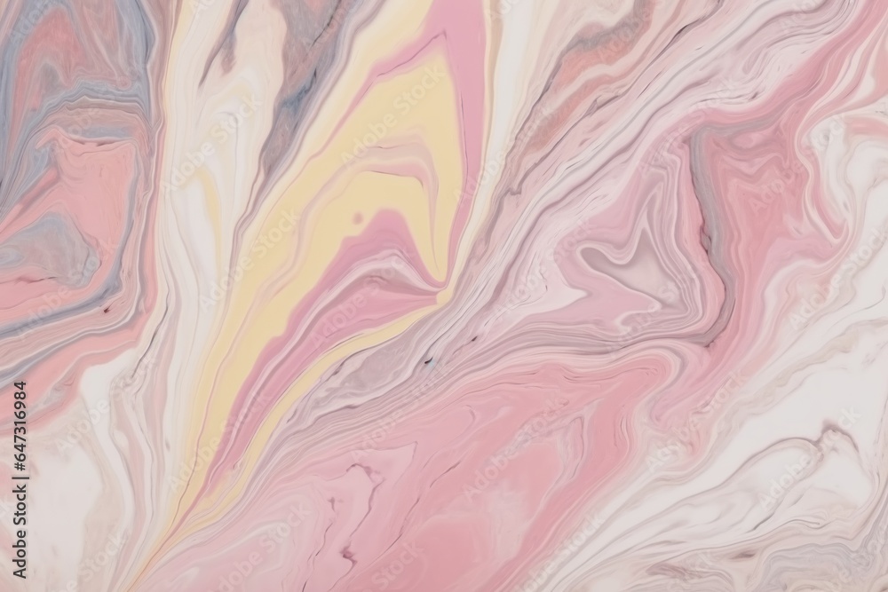 Pastel pink marble texture pattern. Generative AI