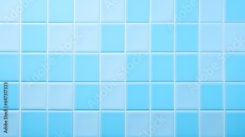 light blue ceramic wall and floor tiles abstract background. Design geometric mosaic texture. Simple seamless pattern for backdrop advertising banner poster or web. generative AI