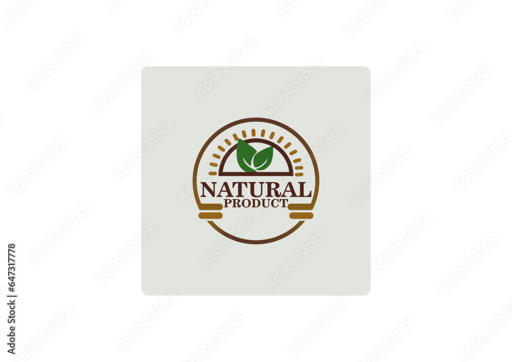 logotipo para natural product