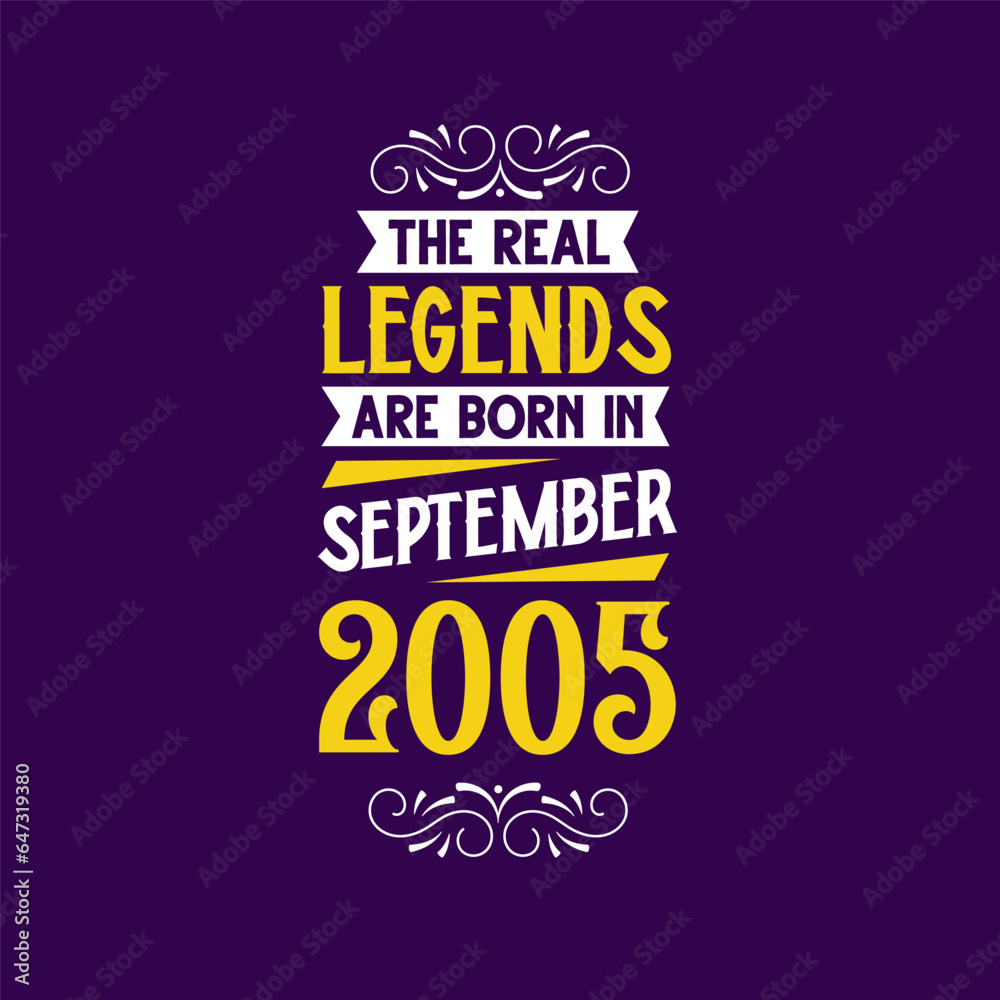 The real legend are born in September 2005. Born in September 2005 Retro Vintage Birthday