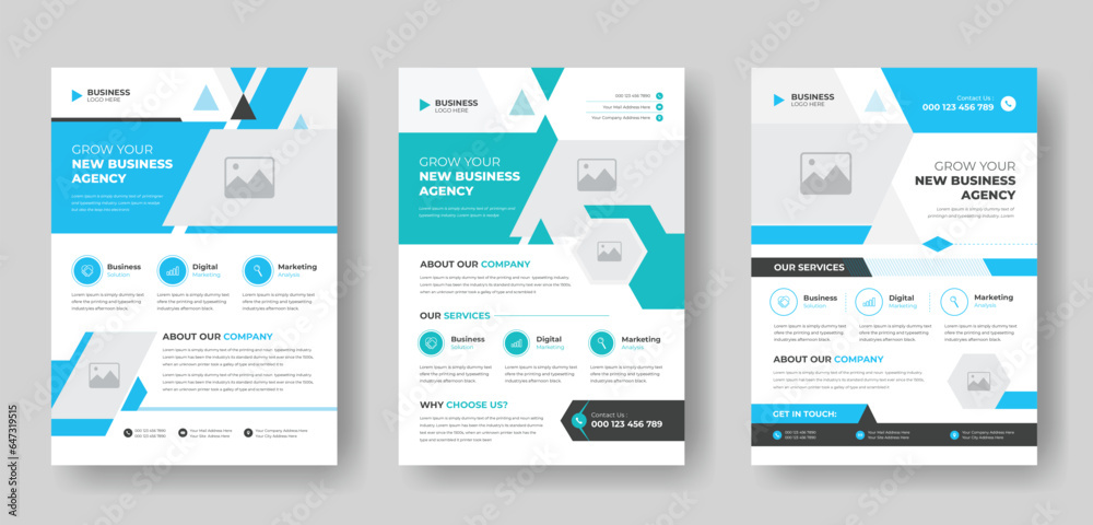 creative business flyer template layout design for your corporate company.