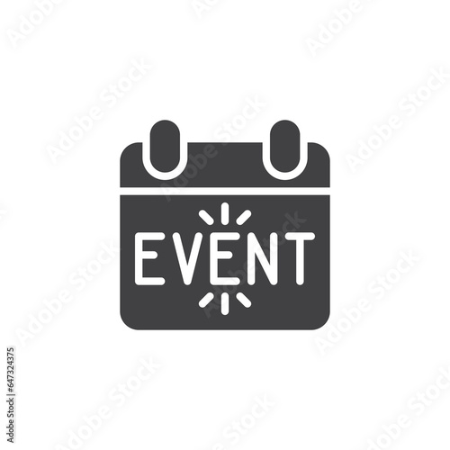 Event calendar day vector icon