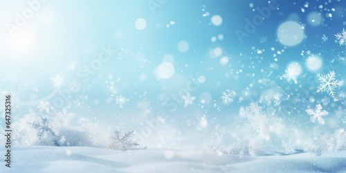 Stock photography christmas banner color trend of 2023, copy space, Snow generative AI