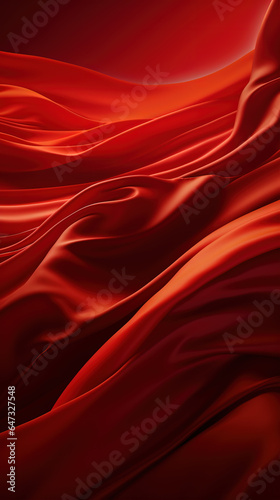 Background of Chinese National Day themed red silk,created with generative ai tecnology.