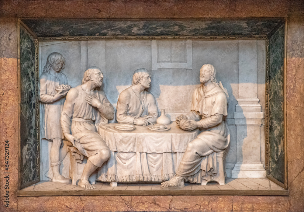 Altar sculpture, San Maurizio al Monastero Maggiore is a church in Milan of early Christian origin, Italy, Europe.
