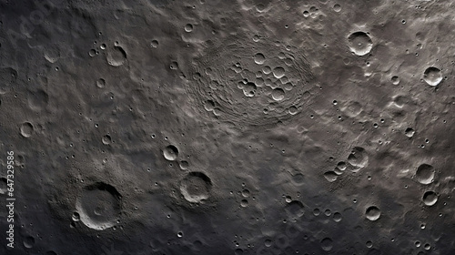 Superficie lunar con cráteres