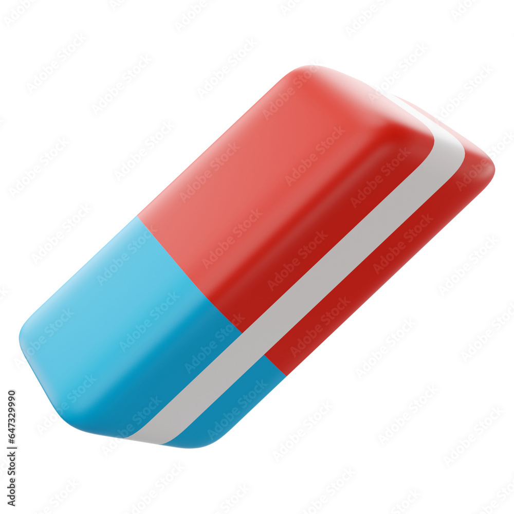 3d Illustration eraser of back to school icon
3d Illustration eraser of back to school icon