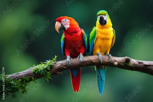 red and yellow macaw © muhammad