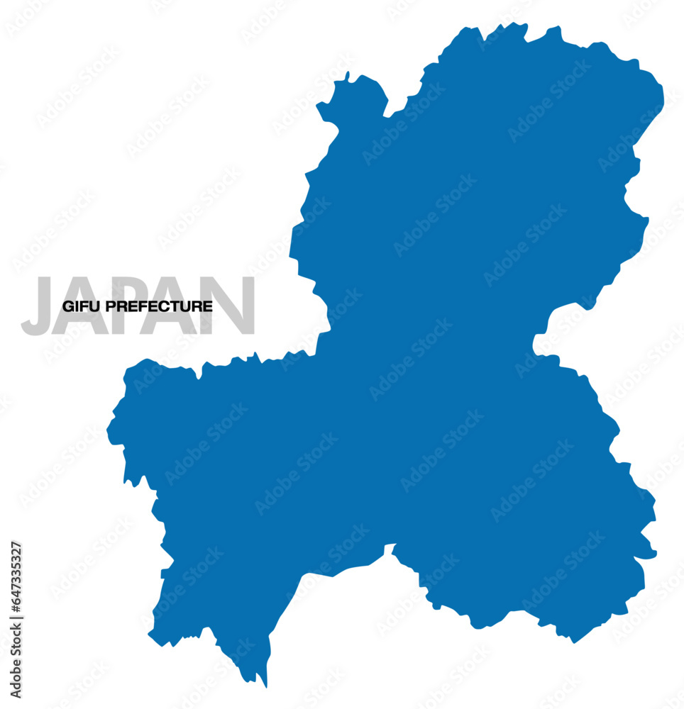 岐阜県の地図 日本