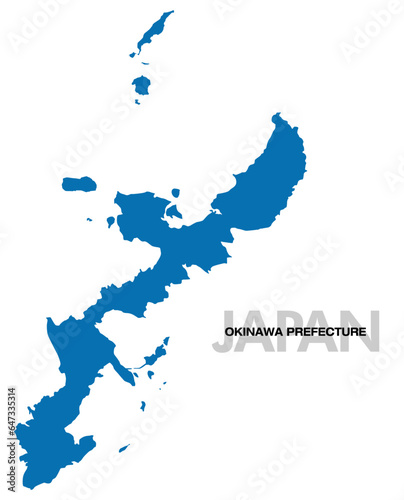 沖縄県本島の地図 日本