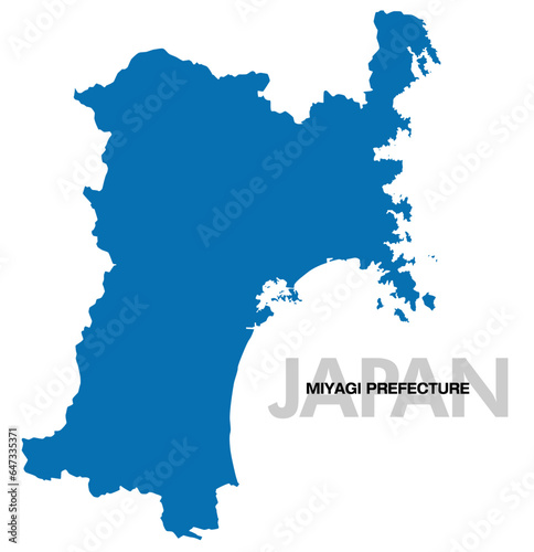 宮城県の地図 日本