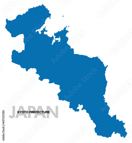 京都府の地図 日本