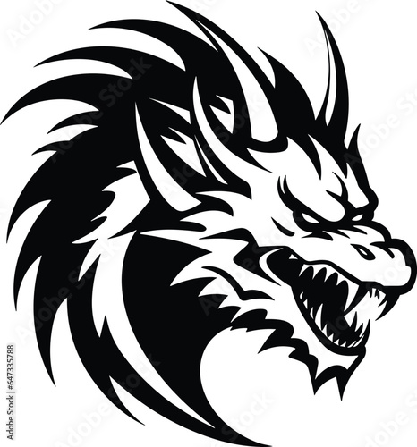 Wallpaper Mural Dragon head vector illustration for t-shirt logo Torontodigital.ca