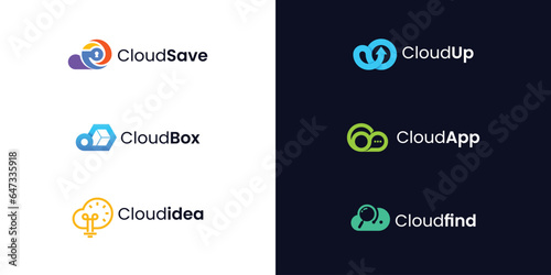 Wallpaper Mural cloud company logo, business cloud company icon Torontodigital.ca