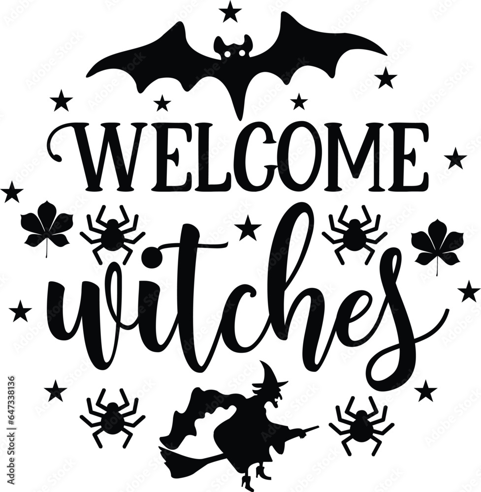Halloween Round Sign Svg design cut files Halloween Round Sign Svg design cut files