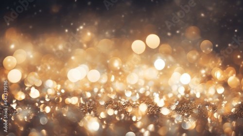 Gold glitter texture sparkling shiny wrapping paper background © brillianata