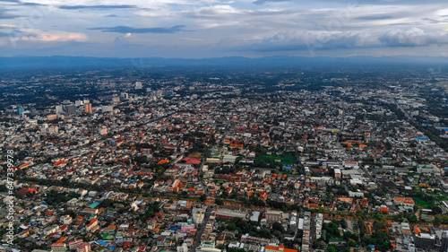 Drone shot of Chiang Mai, Thailand photo