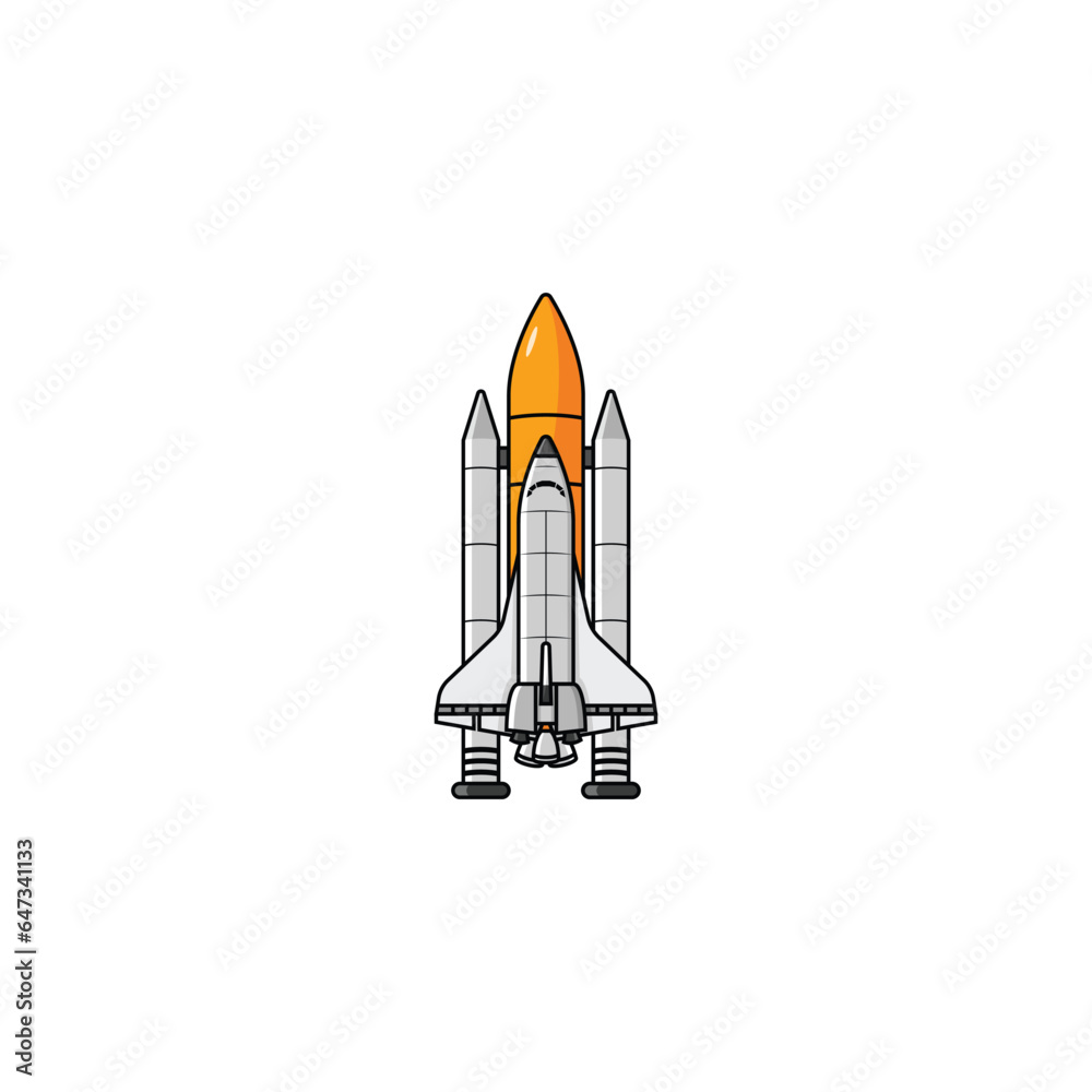 Space shuttle isolated vector graphics Space shuttle isolated vector graphics