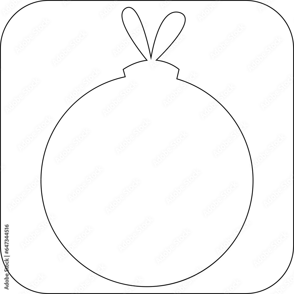 Christmas ball icon for decoration.
Christmas ball icon for decoration.