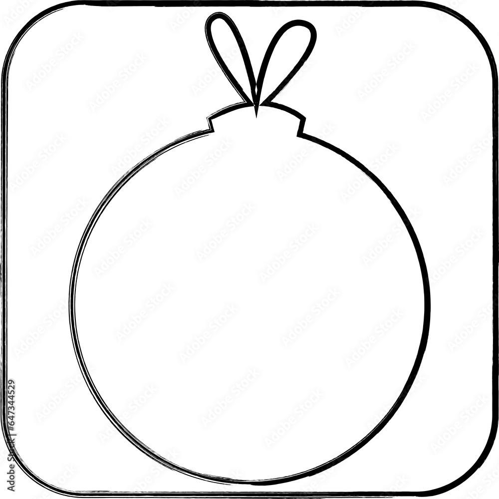 Christmas ball icon for decoration.
Christmas ball icon for decoration.