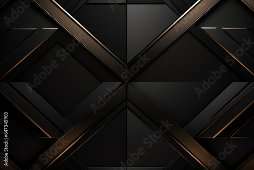 Geometric dark luxury background.