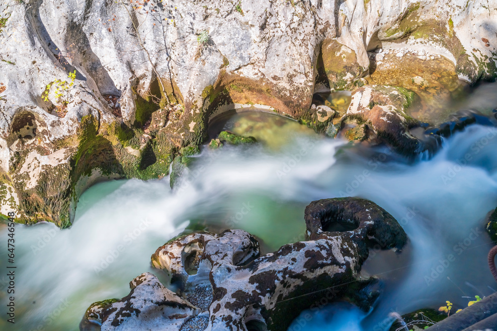 Autumn season and Bartin Ulukaya waterfall between the rocks and the colors of nature Autumn season and Bartin Ulukaya waterfall between the rocks and the colors of nature