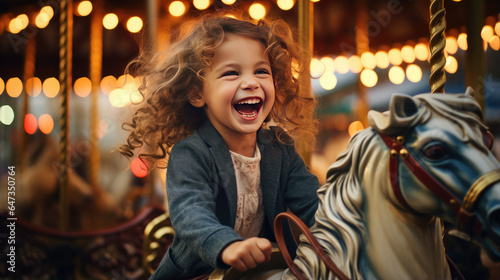 A child rides on carousels. ©   Vladimir M.