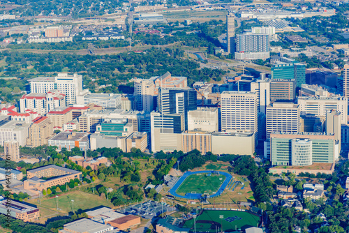 Aerial view of Houston Texas - Bird eye view of the city in the USA.  © harshavardhan