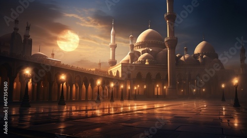 an image that invites viewers to appreciate the subtle beauty of the Sultan Hassan Mosque-Madrasa at dusk