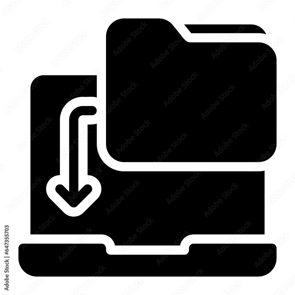 folder glyph icon
