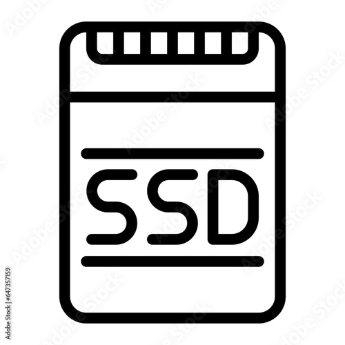 ssd line icon