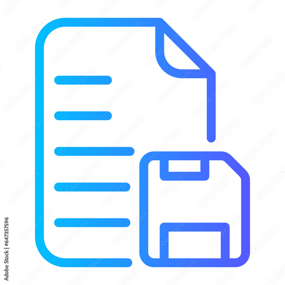 file gradient icon file gradient icon