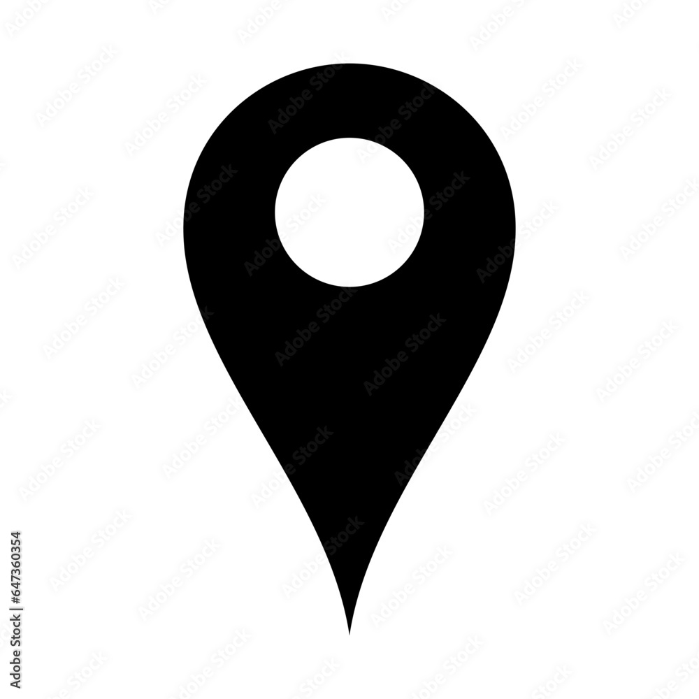 pin location icon vector logo illustration in flat style pin location icon vector logo illustration in flat style