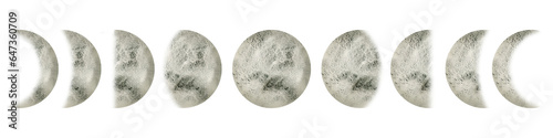 Obraz na płótnie Moon Phases set