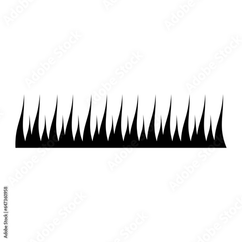 grass icon vector logo illustration in flat style