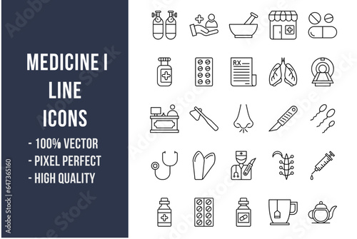 Medicine I Line Icons