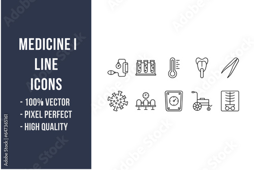 Medicine I Line Icons