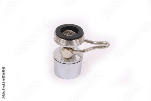 Adjustable kitchen faucet aerator photo